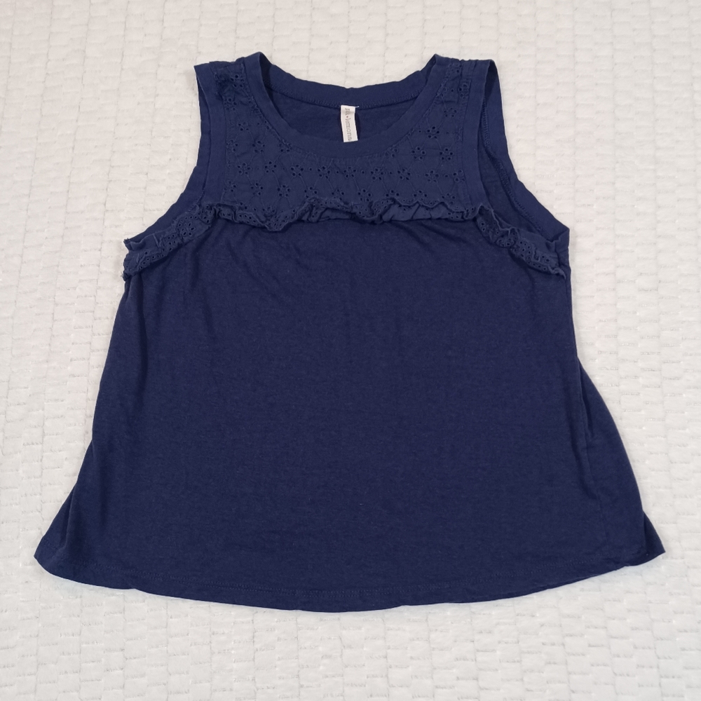 Navy Blue Sleeveless Top